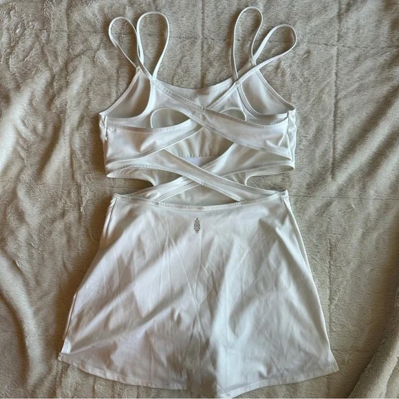 NWOT Free People One More Serve Skortsie Tennis Dress Onesie, M - Picture 7 of 10